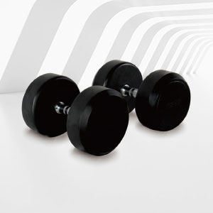 DP-01黑色固定包胶哑铃健身器材青青草视频下载批发